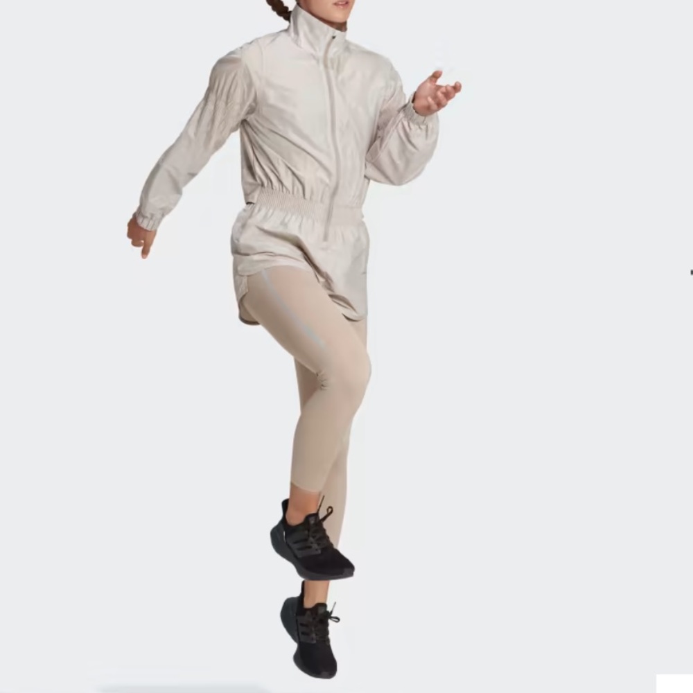 Adidas 2-in-1 Hybrid Ripstop Running Romper Beige | Medium| NWT